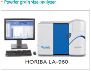Powder grain size analyzer